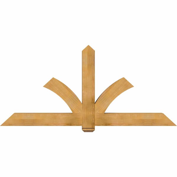 Ekena Millwork Redmond Rough Sawn Timber Gable Bracket, Western Red Cedar, 84"W x 38"H x 6"D x 6"F, 11/12 Pitch GBW084X38X0606RED00RWR - main